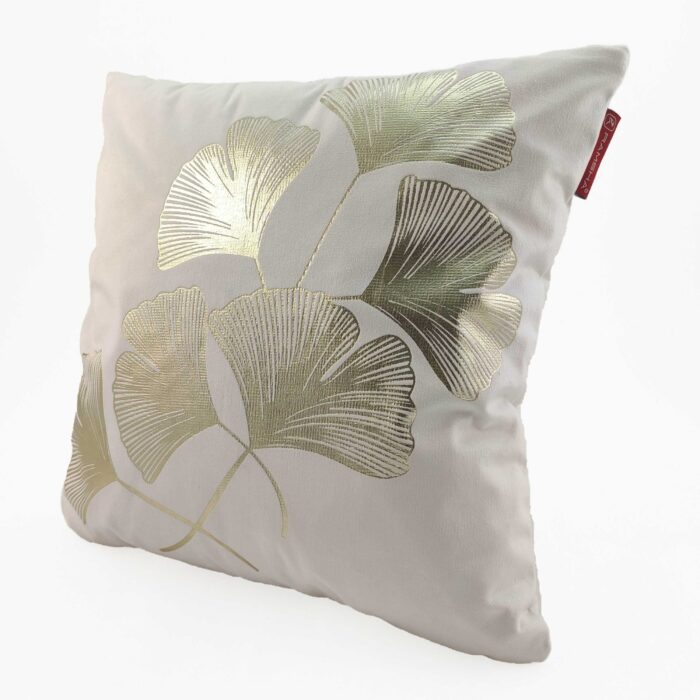 ⁦White Polyester Cushion Cover for Car and Living Room - CS 093 (45x45cm)⁩ - الصورة ⁦2⁩
