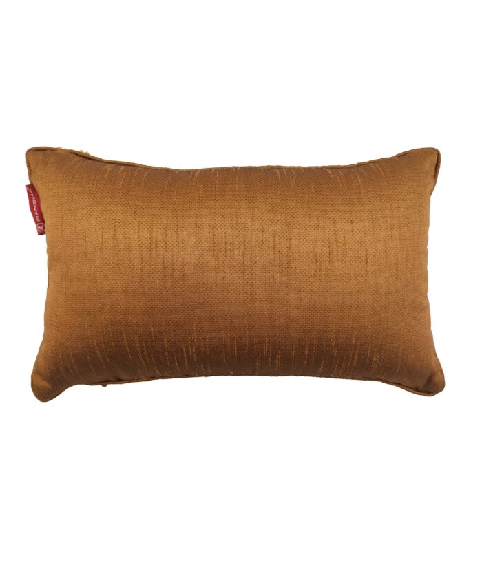 ⁦Gold Color Polyester Cushion with Filler for Floor, Bed, Couch - CS 080 (30x50cm)⁩ - الصورة ⁦4⁩