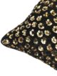 Black & Gold Color Polyester Cushion with Filler for Living Room, Hallway - CS 081 (30x50cm) - الصورة 3