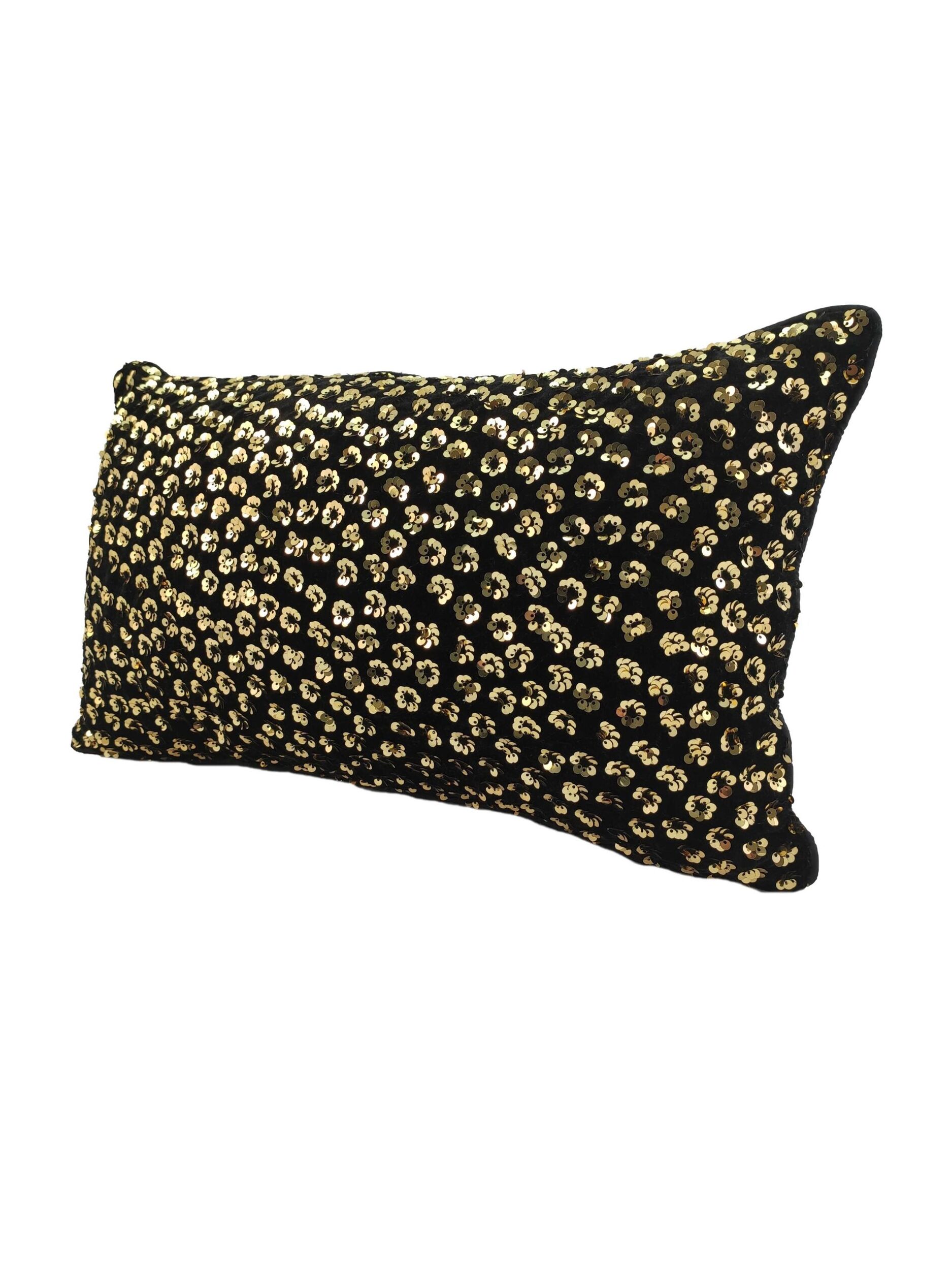 IMG_20220112_153130-1-scaled-1.jpg Black & Gold Color Polyester Cushion with Filler for Living Room, Hallway - CS 081 (30x50cm) - الصورة 2
