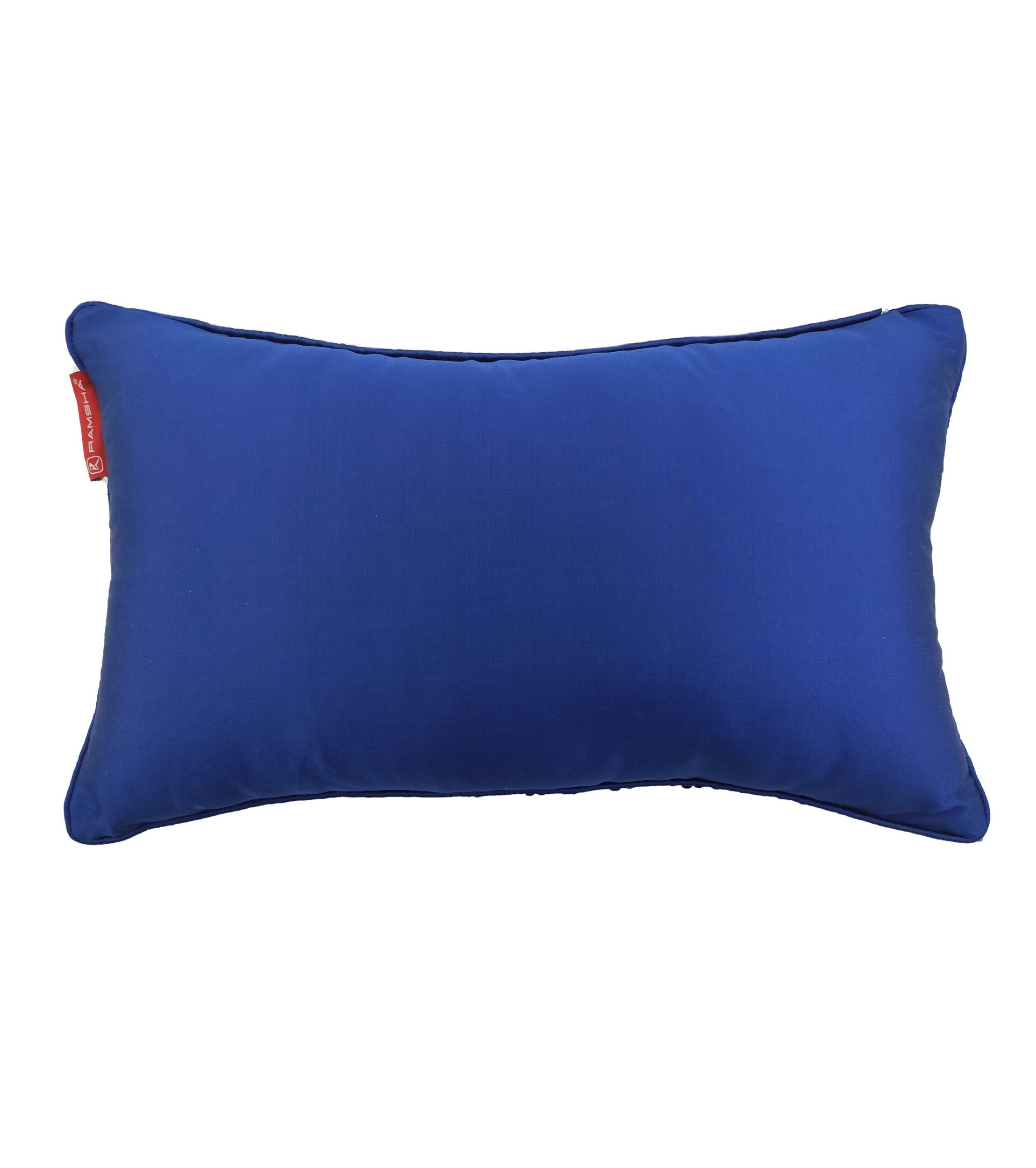 IMG_20220112_153807-scaled-1.jpg Dark Blue Shiny & Sparkling Polyester Cushion Cover with Filler for Floor, Bed, and Couch - CS 078 (30x50cm) - الصورة 3