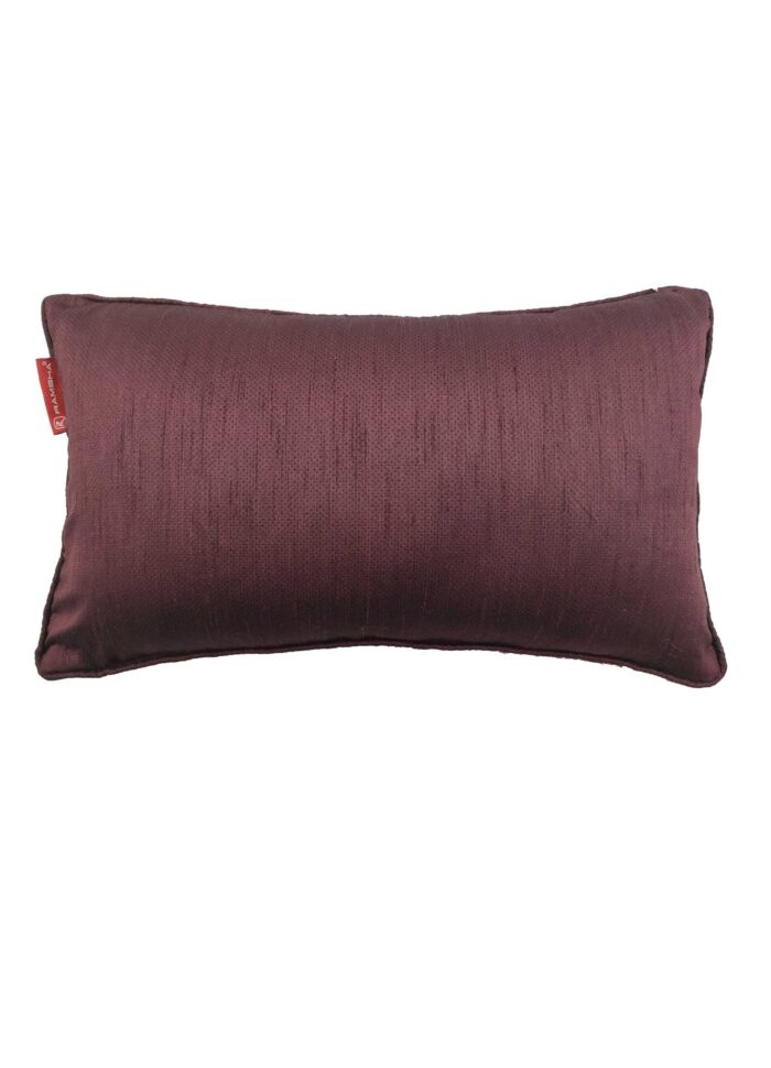 Red & Silver Color Polyester Cushion with Filler for Sofa, Bed, Living Room - CS 085 (30x50cm) - Image 3