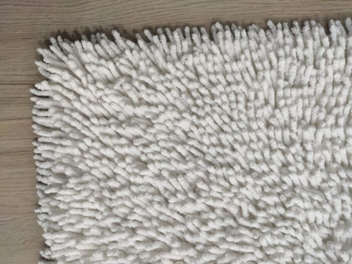 Bleach White Non-Slip Fluffy Soft Cotton Bathmat - BT 006 (60x90cm) - Image 5