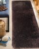 Elegant brown color dining room shaggy rug MPV 04 60x180cm by Ramsha Home
