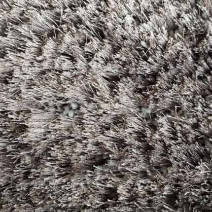Grey polyester floor hallway shaggy rug MPV-05, 60x180cm by Ramsha Home