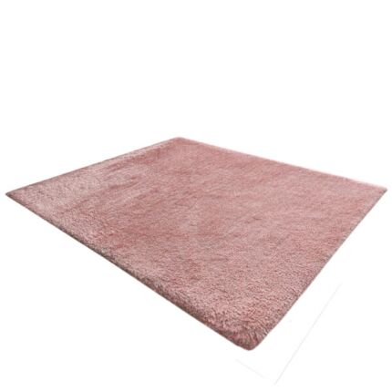 Pink modern kids room shaggy rug MPV-06, 170x240cm by Ramsha Home