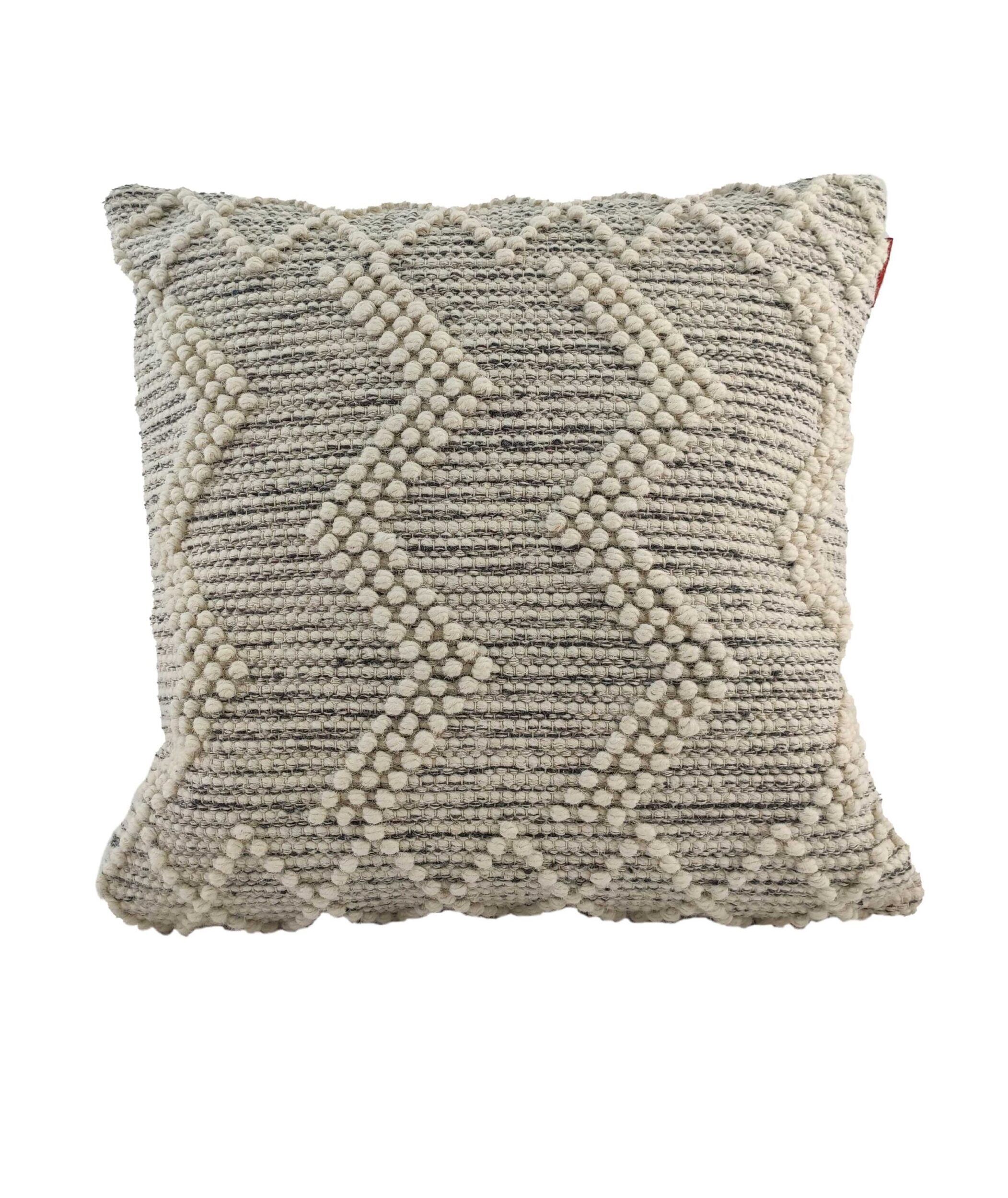IMG_20220124_173334-scaled-2-2103x2500-1.jpg Natural & Black Color Handmade Cotton-Wool Cushion - CS 046 (60x60cm) - Image 1