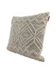 Natural & Black Color Handmade Cotton and Wool Woven Cushion - CS 051 (60x60cm) - Image 2
