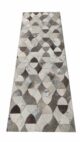Delightful Modern Grey Color Leather Rug - LR 008 (60x180cm) - Image 2