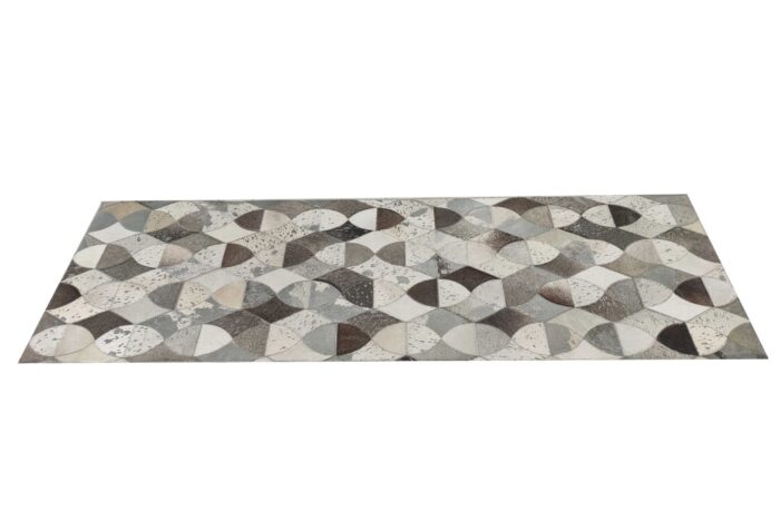 Delightful Modern Grey Color Leather Rug - LR 008 (60x180cm) - Image 5