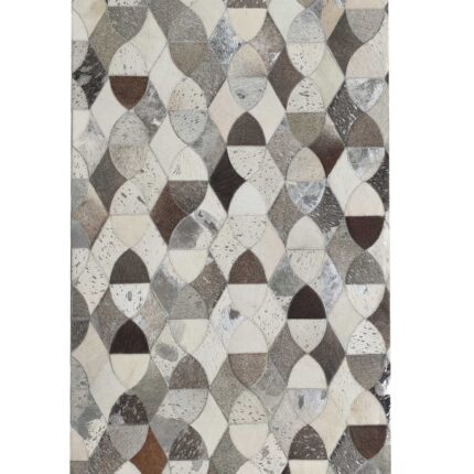 Creative Modern Grey Color Leather Rug - LR 008 (80x200cm)
