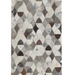 Creative Modern Grey Color Leather Rug - LR 008 (80x200cm)