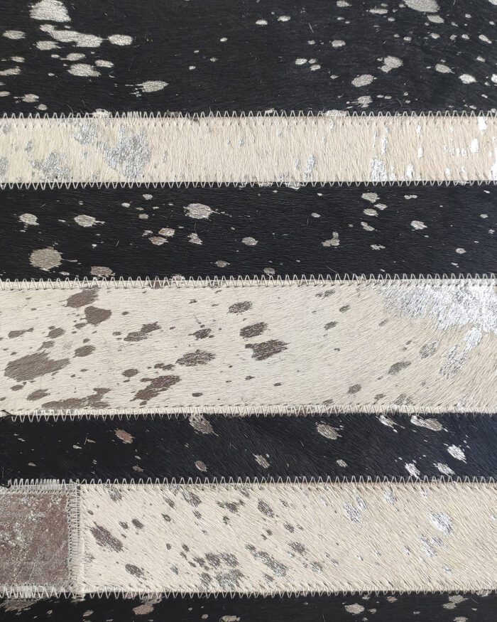 Charming Entryway Grey Leather & Wool Rug - LR 009 (170x240cm) - Image 2