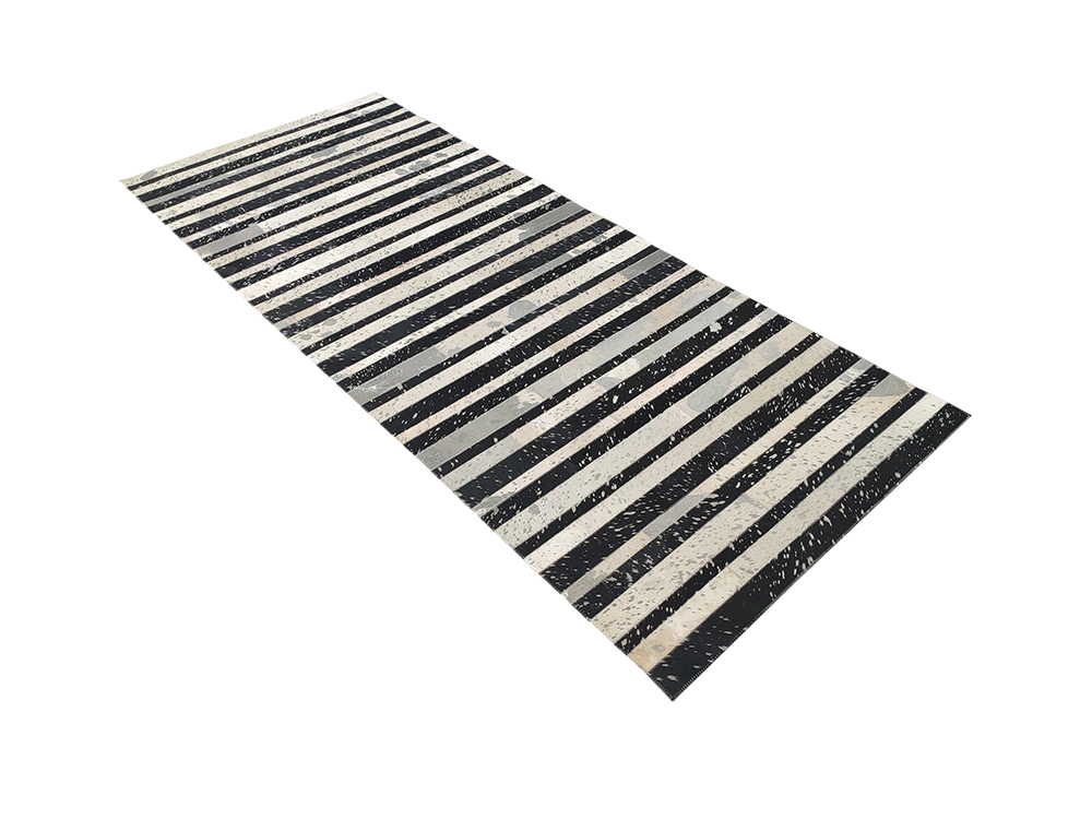 IMG_20220127_115649.png Charming Entryway Grey Leather & Wool Rug - LR 009 (170x240cm) - Image 3