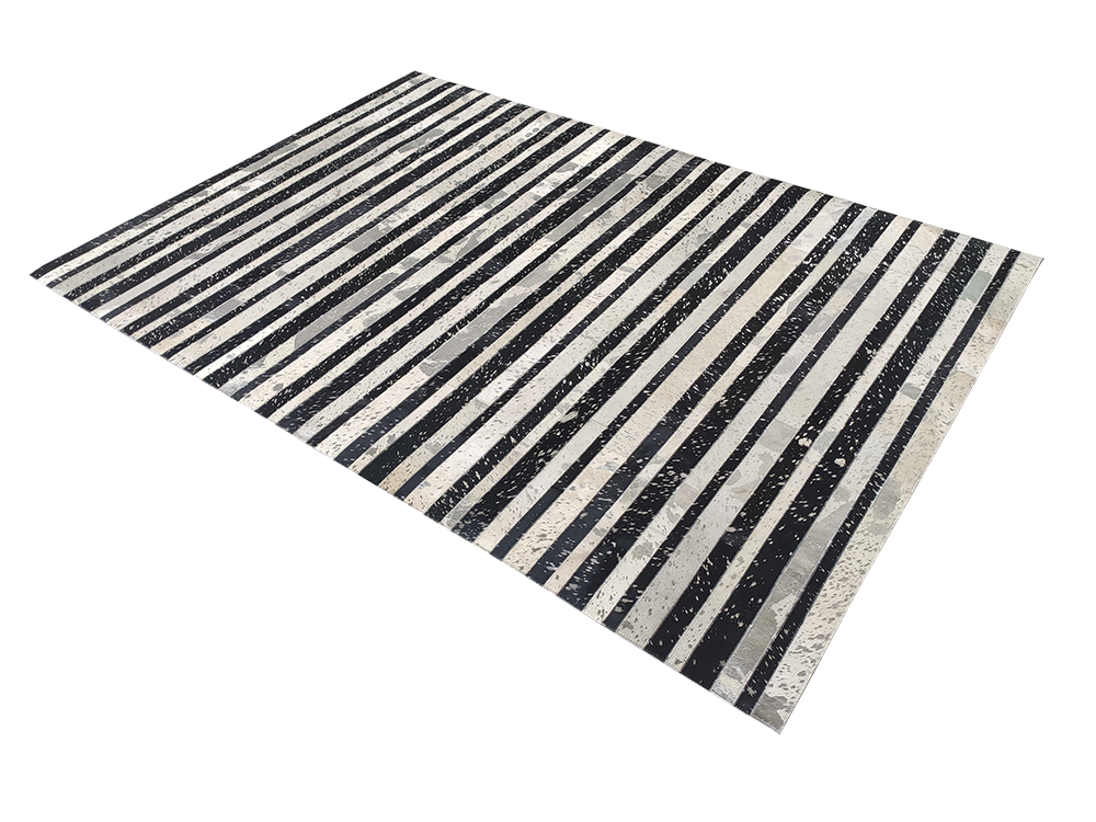 IMG_20220127_120958-1.png Charming Grey Color Entryway Decor Leather & Wool Rug - LR 009 (200x300cm) - Image 3
