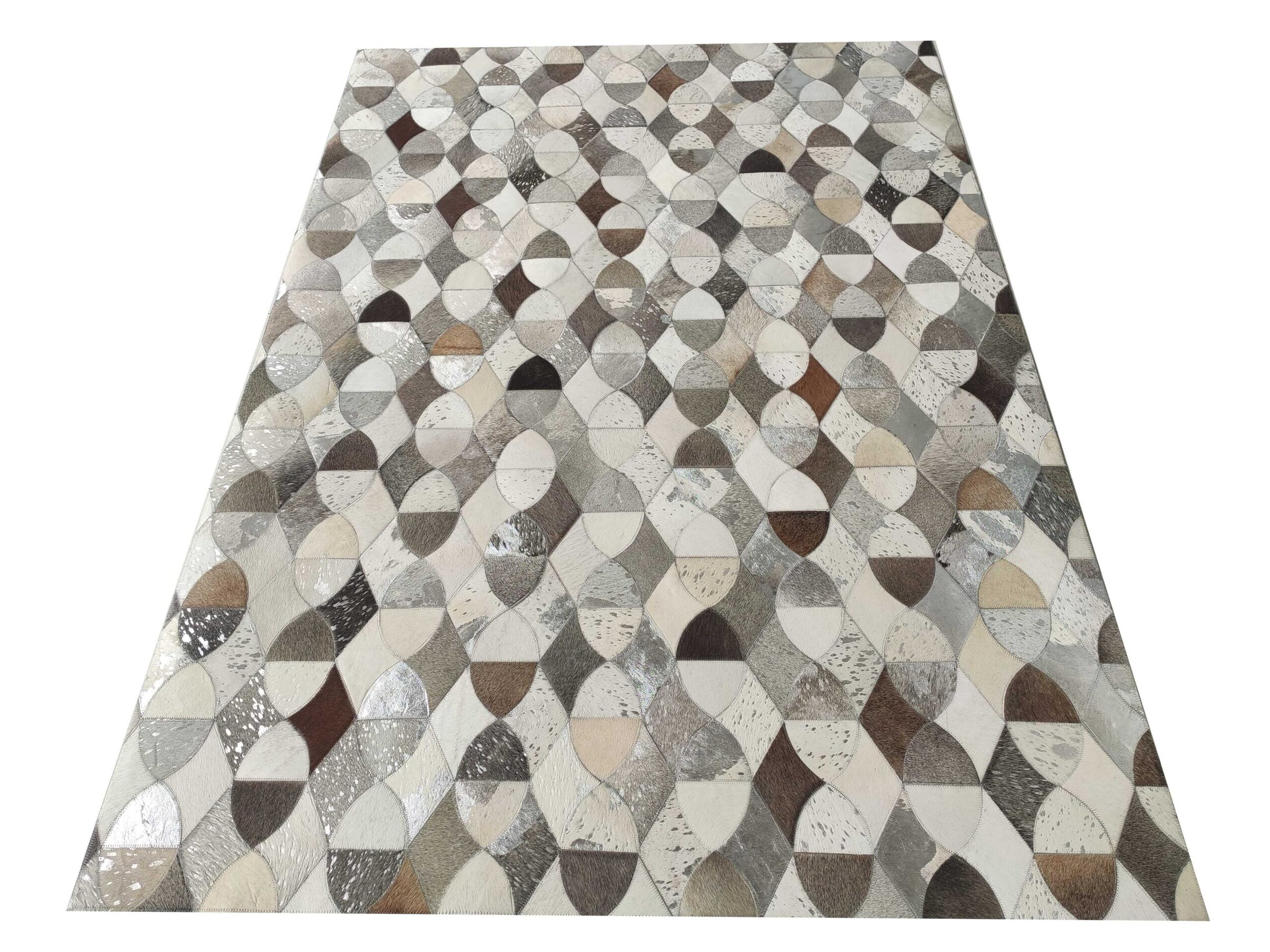 IMG_20220127_121451-scaled-1.jpg Beautiful Modern Grey Color Area Leather Rug - LR 008 (140x200cm) - Image 3