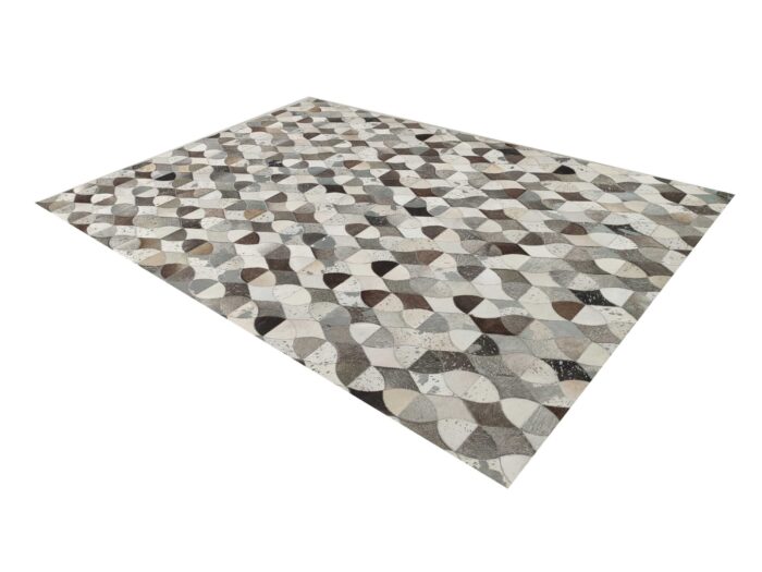 Playroom Modern Area Grey Leather Rug - LR 008 (170x240cm) - Image 6