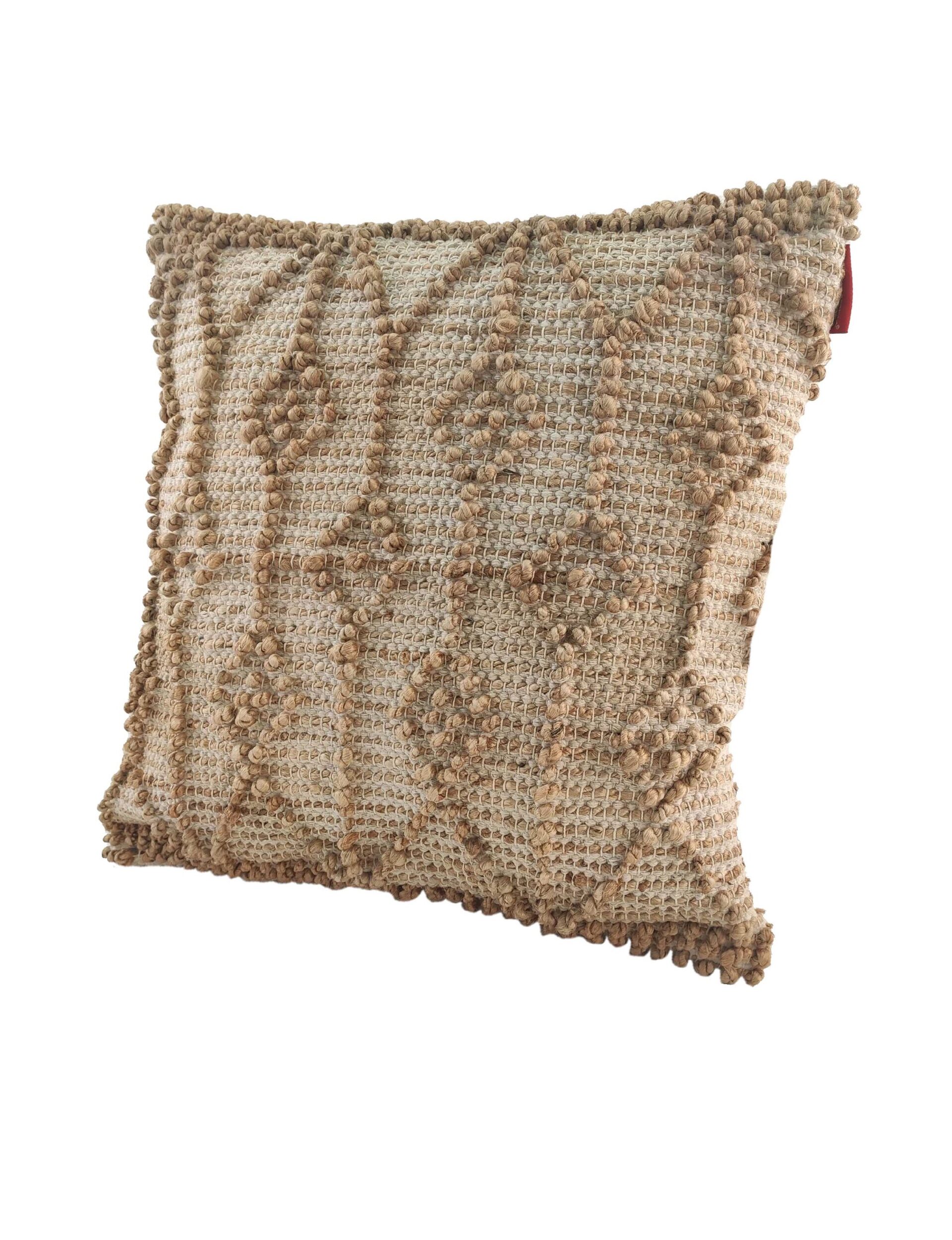 IMG_20220203_154351-scaled-1.jpg Natural Jute Color Handmade Jute Cushion for Outdoor, Cafe, and Party - CS 049 (60x60cm) - Image 2