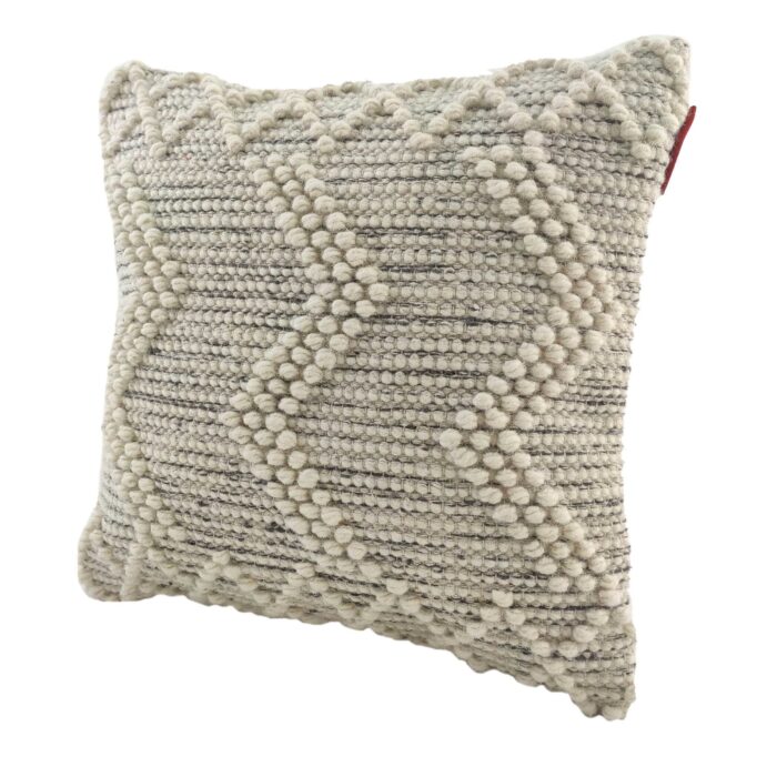Natural & Black Color Handmade Cushion - CS 046 (45x45cm) - Image 2