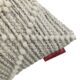 Natural and Black Handmade Cotton and Wool Woven Cushion Cover for Hallway and Window Seat - CS 048 (60x60cm) - Image 3