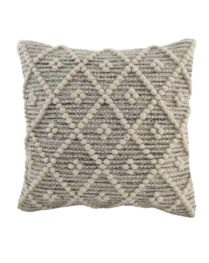 Natural & Black Color Home Decor Handmade Cushion - CS 048 (45x45cm) - Image 1