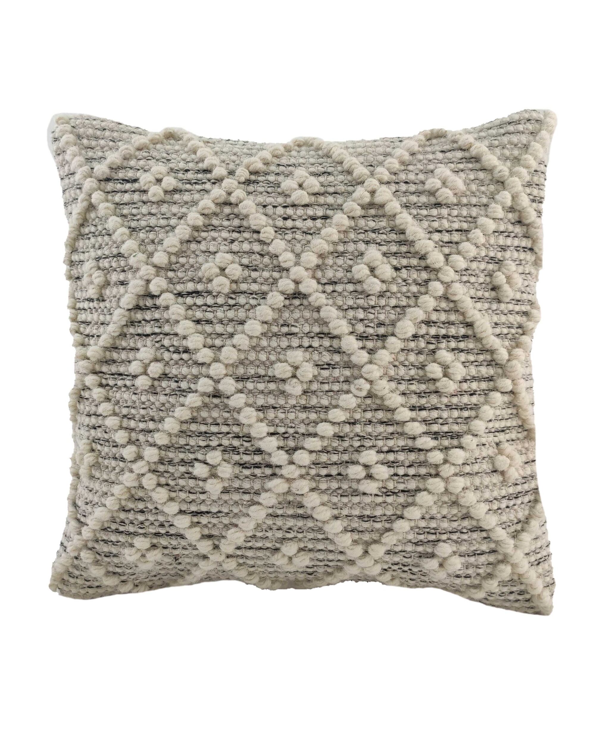 IMG_20220203_161015-scaled-1.jpg Natural & Black Color Home Decor Handmade Cushion - CS 048 (45x45cm) - Image 1