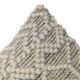 Natural & Black Handmade Cotton and Wool Cushion with Filler - CS 051 (45x45cm) - Image 4