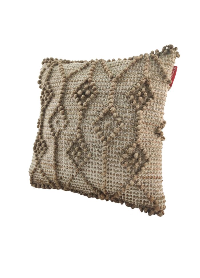 Natural Jute Color Handmade Jute Cushion Woven for Indoor and Outdoor, Cafe, and Party - CS 049 (45x45cm) - Image 2