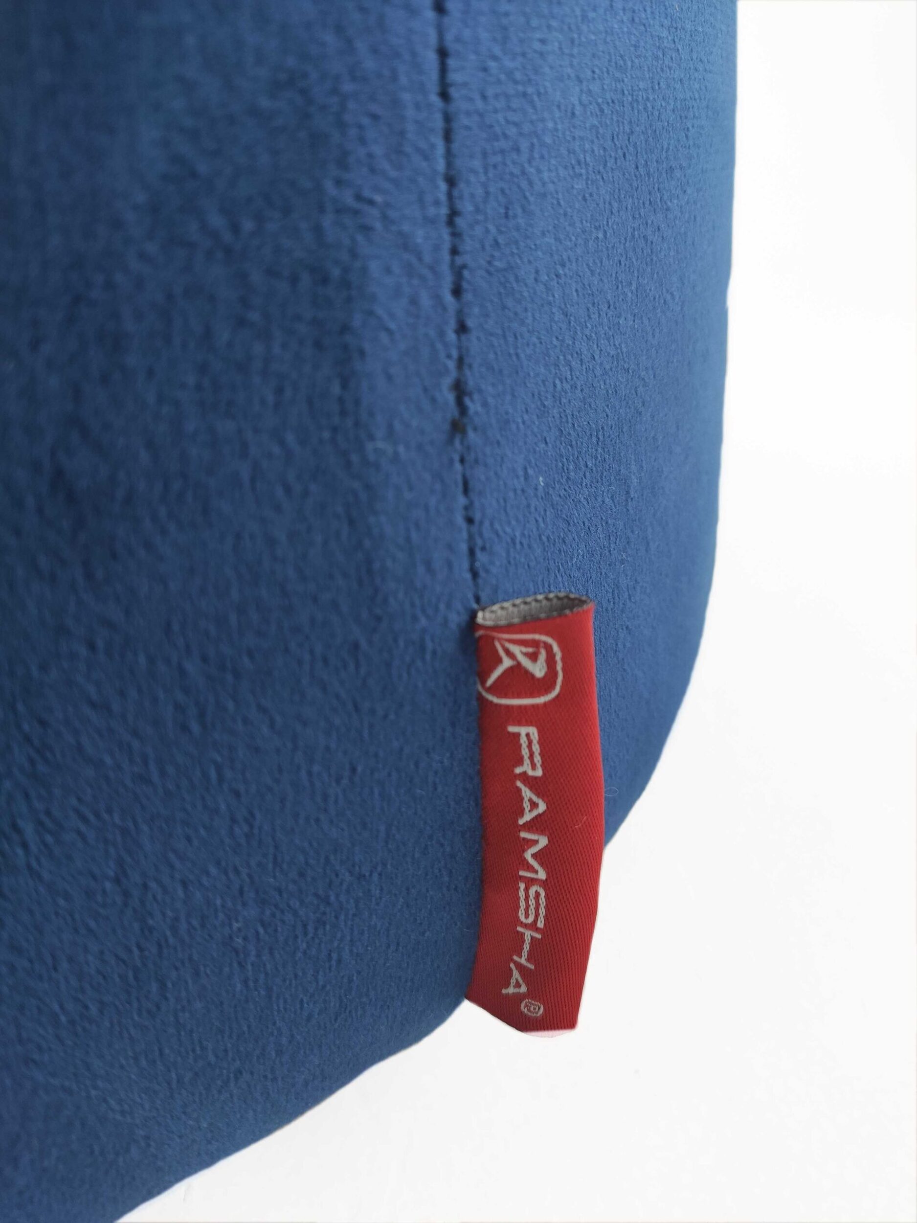 IMG_20220204_104026-scaled-1.jpg Dark Blue Color Comfort Polyester Pouf with Leather Handle - PF 022 (30x35x35cm) - Image 4