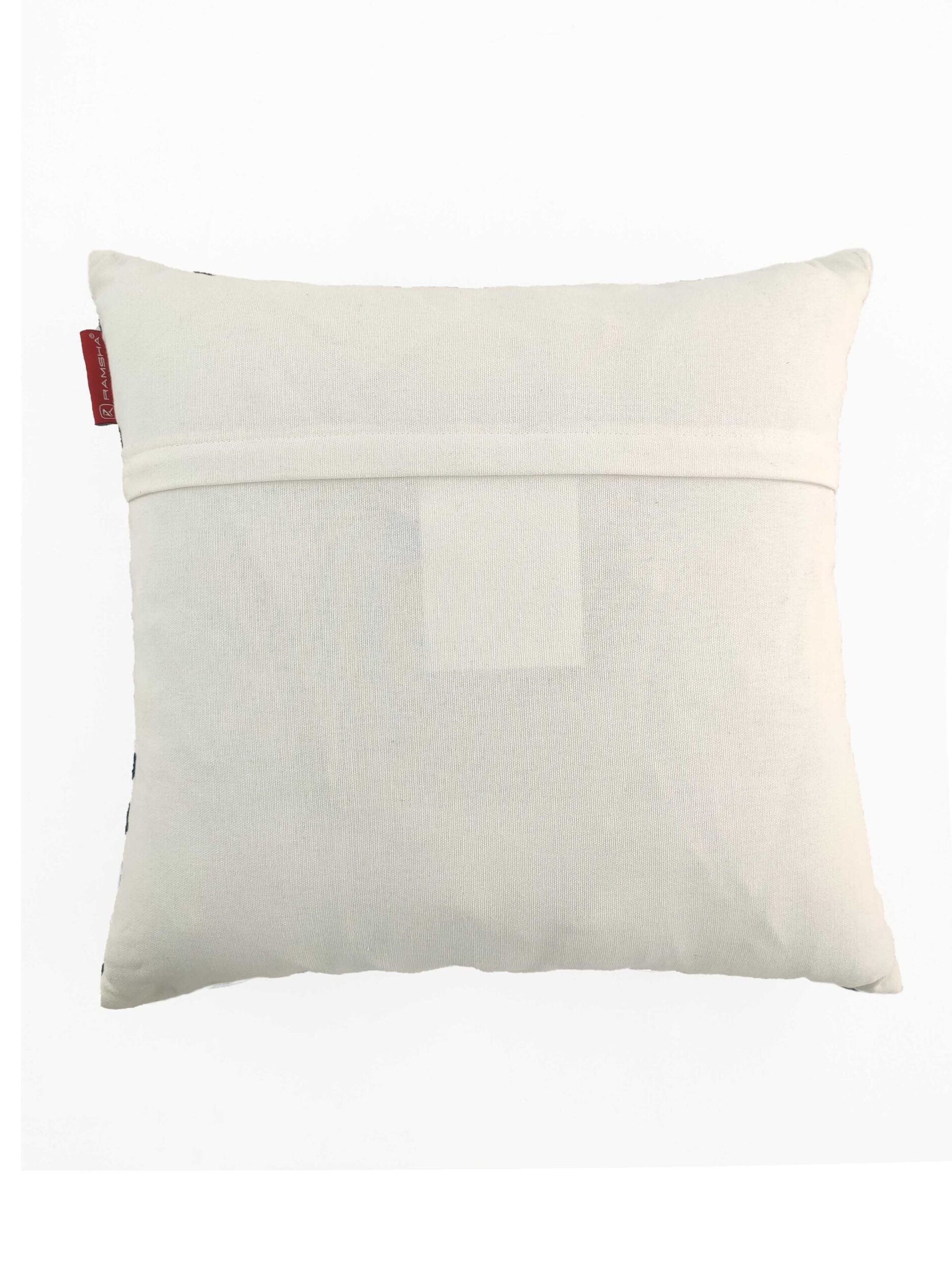 IMG_20220210_124850-scaled-1.jpg Blue & White Color Embroidery Cotton Cushion with Filler for Bedroom, Couch, and Car - CS 118 (45x45cm) - Image 3