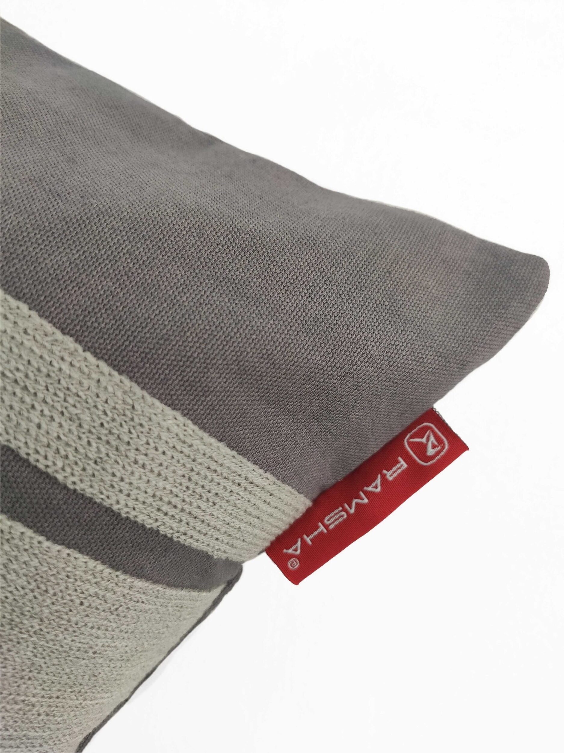 IMG_20220210_130012-scaled-1.jpg Grey Color Cotton Cushion with Filler for Bedroom, Couch, and Car - CS 119 (45x45cm) - Image 3