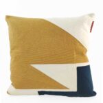 White & Silver Color Polyester Cushion with Filler for Home Decor, Window Seat - CS 120 (45x45cm)