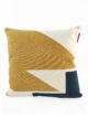 White & Silver Color Polyester Cushion with Filler for Home Decor, Window Seat - CS 120 (45x45cm)