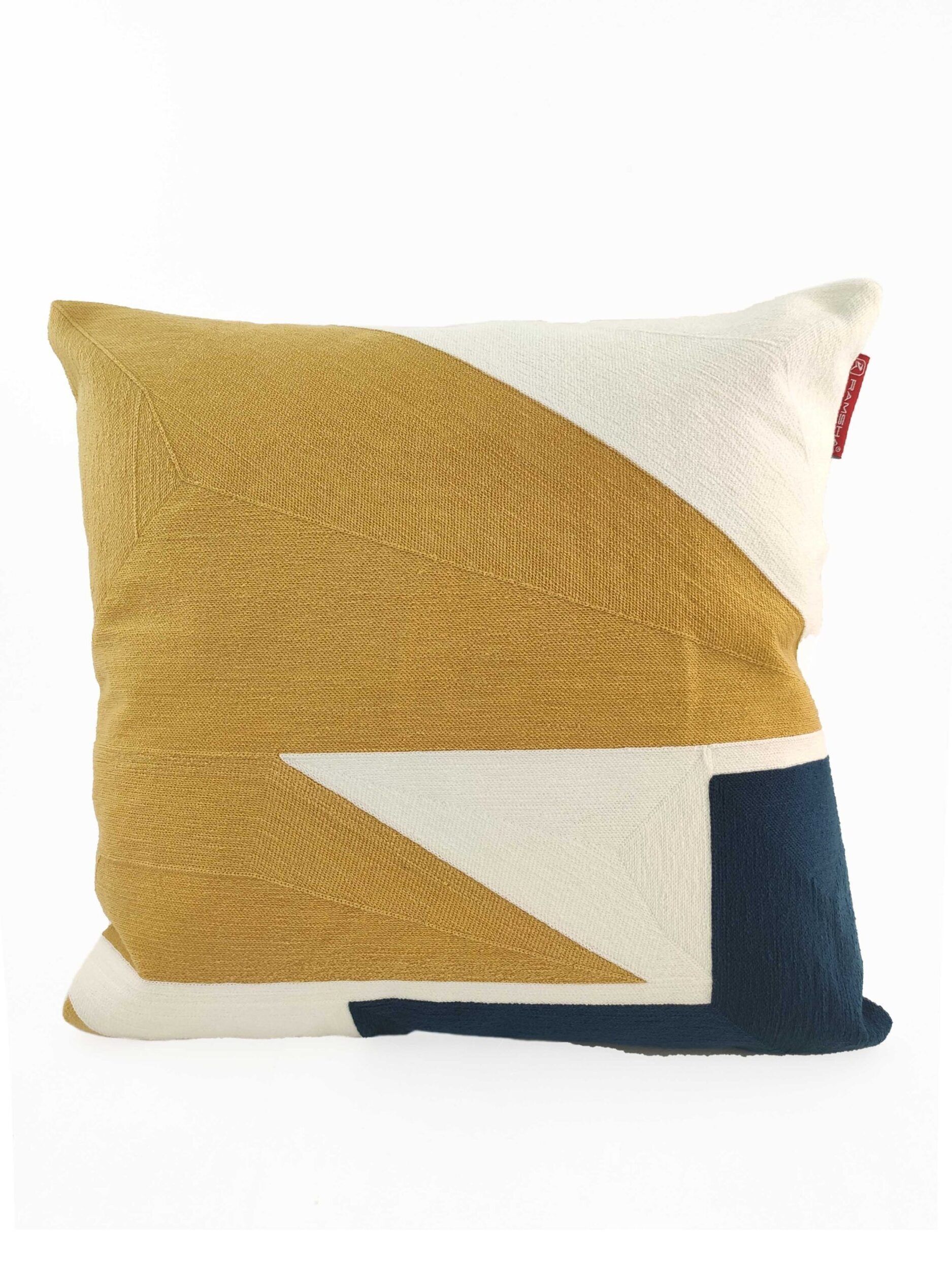 IMG_20220210_130319-scaled-3-1875x2500-1.jpg White & Silver Color Polyester Cushion with Filler for Home Decor, Window Seat - CS 120 (45x45cm) - Image 1