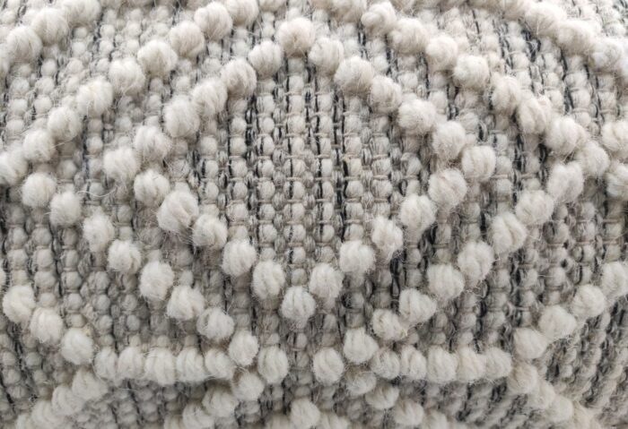 Natural and Black Handmade Cotton and Wool Woven Cushion for Home Decor - CS 051 (30x90cm) - Image 4