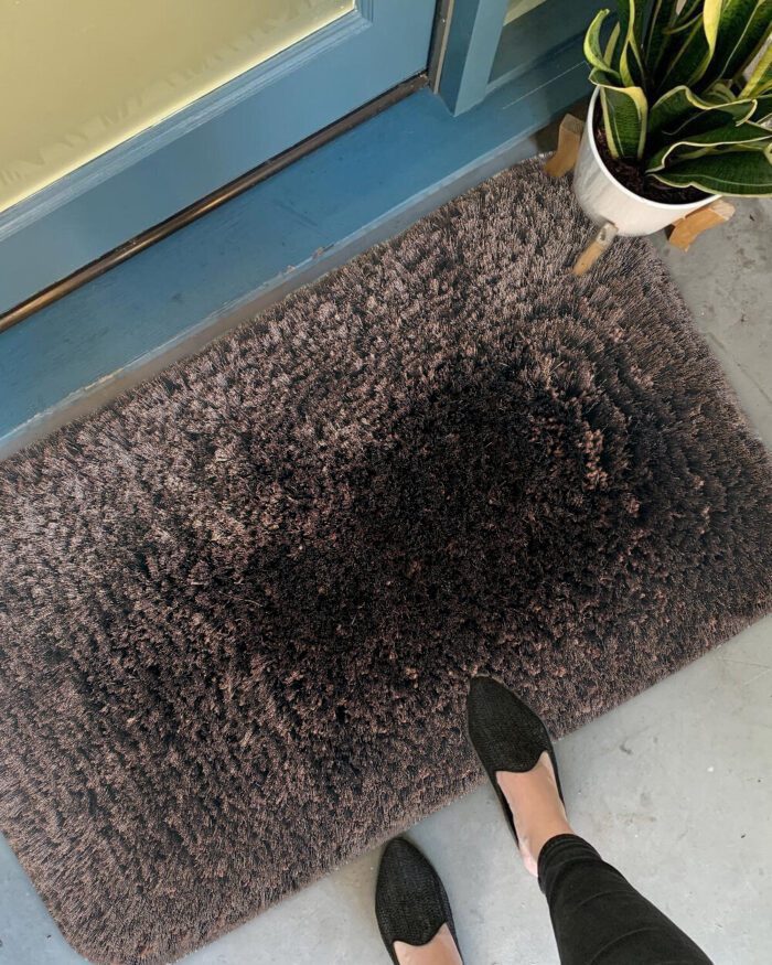 Brown Modern Soft and Fluffy Doormat - MPV 04 (50x80cm) - Image 4