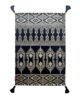 Black & Gold Cotton Printed Rug - SP 006 (60x90cm)