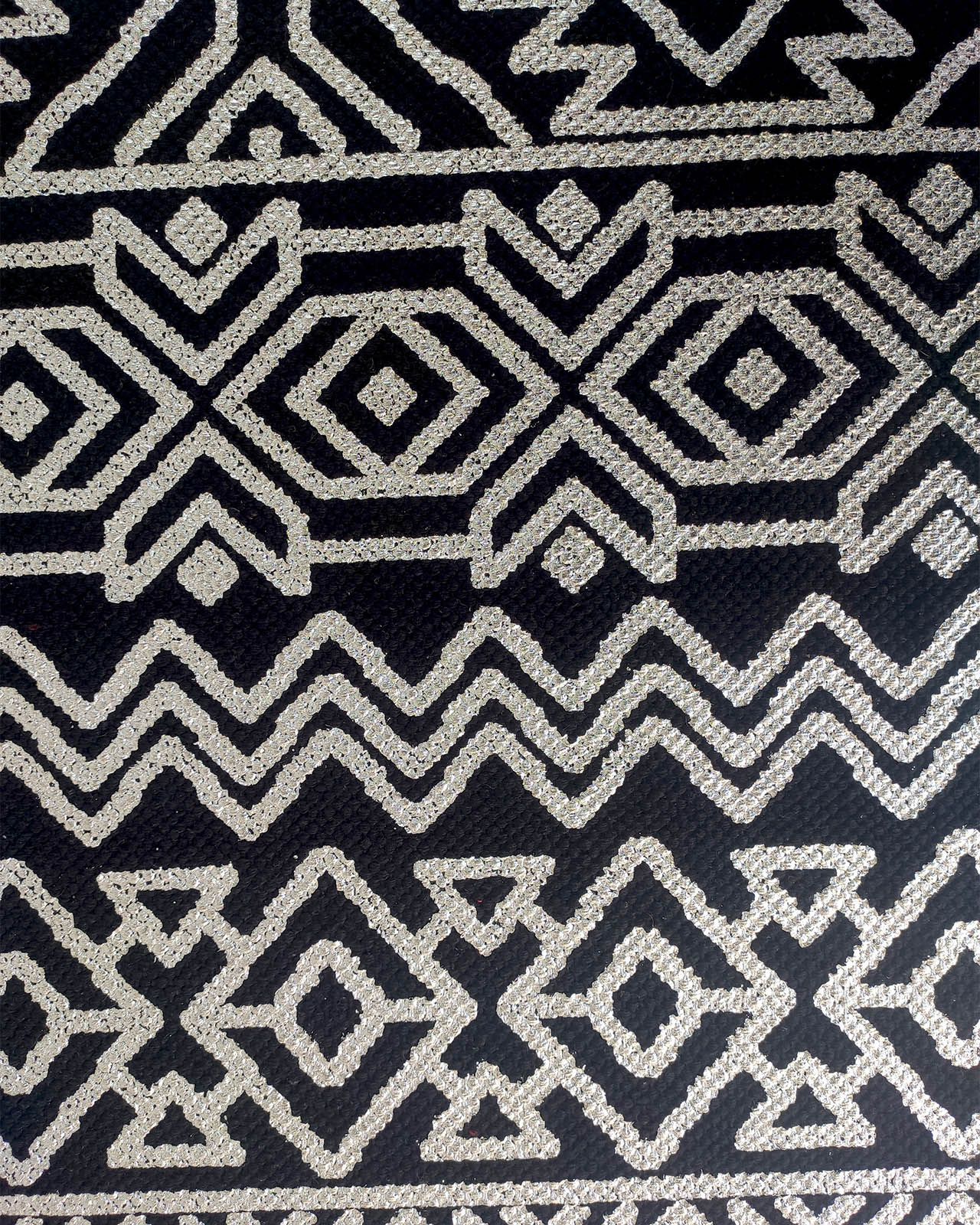 IMG_20220222_11292.jpg Printed Rug SP 005 - Black and Silver (60x90cm) - Image 2