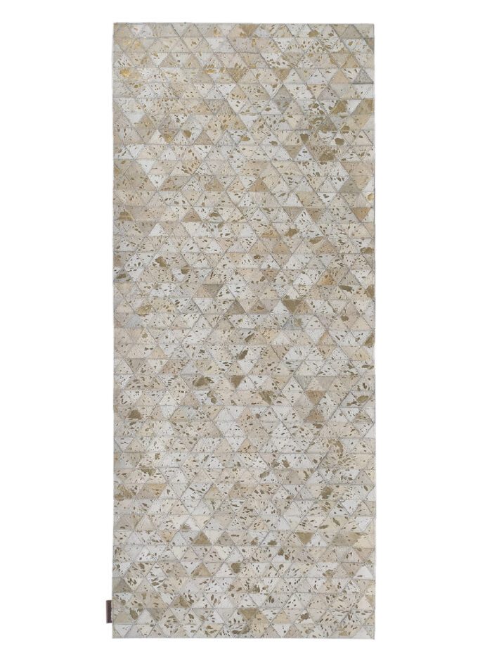 Amazing Grey Color Playroom Leather Rug - LR 006 (60x180cm)