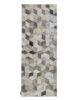 Amazing Bedroom & Hallway Grey Color Leather Rug - LR 007 (60x180cm)