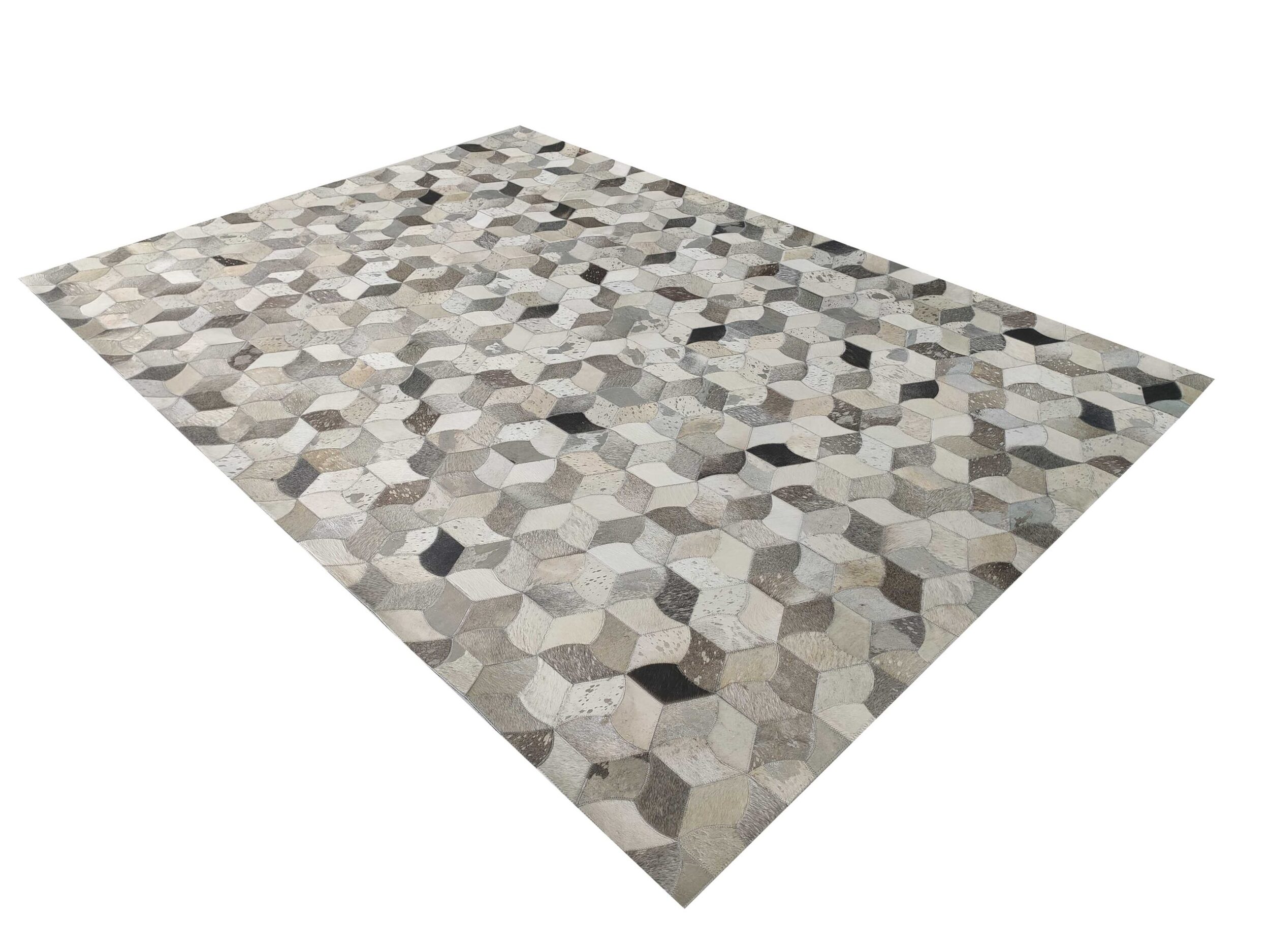 IMG_20220222_140555-copy-scaled-1.jpg Creative Bedroom & Hallway Grey Color Leather Rug - LR 007 (170x240cm) - Image 5