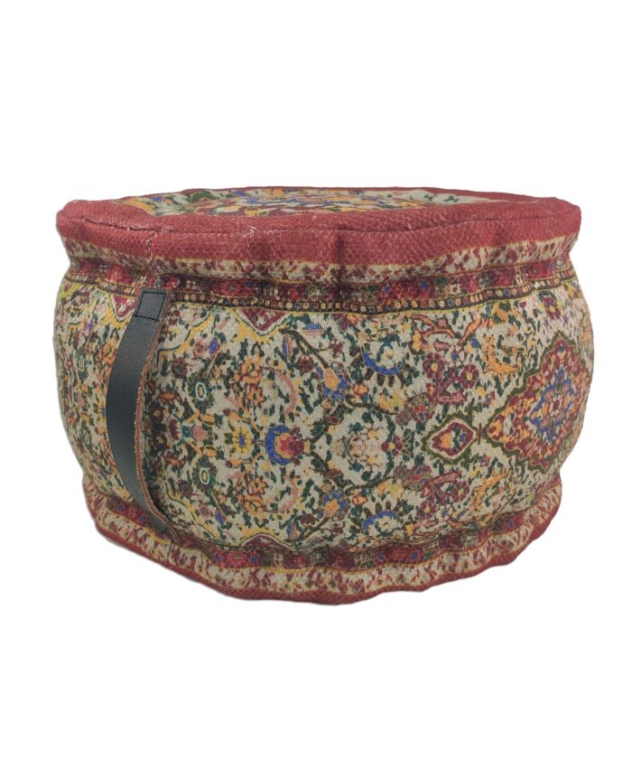 Digital Print Pouf Multi Color - PF 029 (50x50x30cm) - Image 1