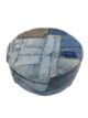 Blue Cotton Denim Pouf for Kids Room - PF 038 (50x50x30cm) - Image 4