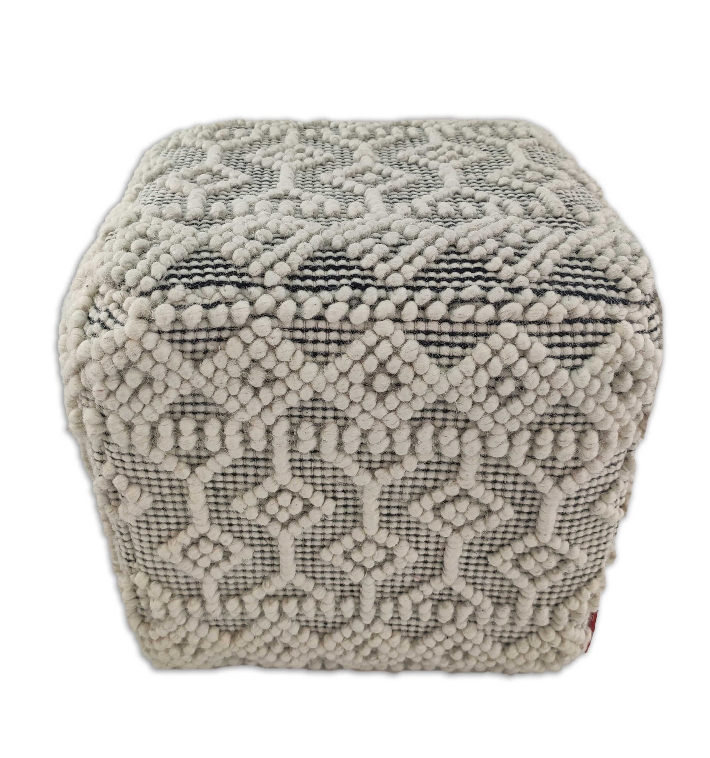 IMG_20220316_121549-scaled-1.jpg Natural Color Floor Drawing Room Woven Pouf - PF 016 (40x40x40cm) - Image 3