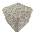 Natural Color Hand Woven Pouf for Bedroom - PF 012 (40x40x40cm)