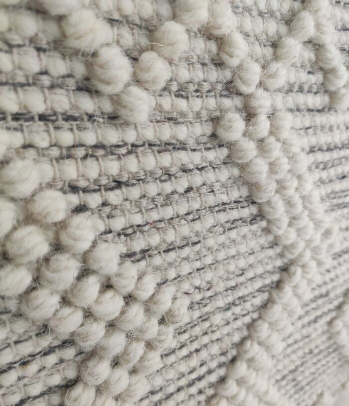 Natural Color Hand Woven Pouf for Bedroom - PF 012 (40x40x40cm) - Image 4