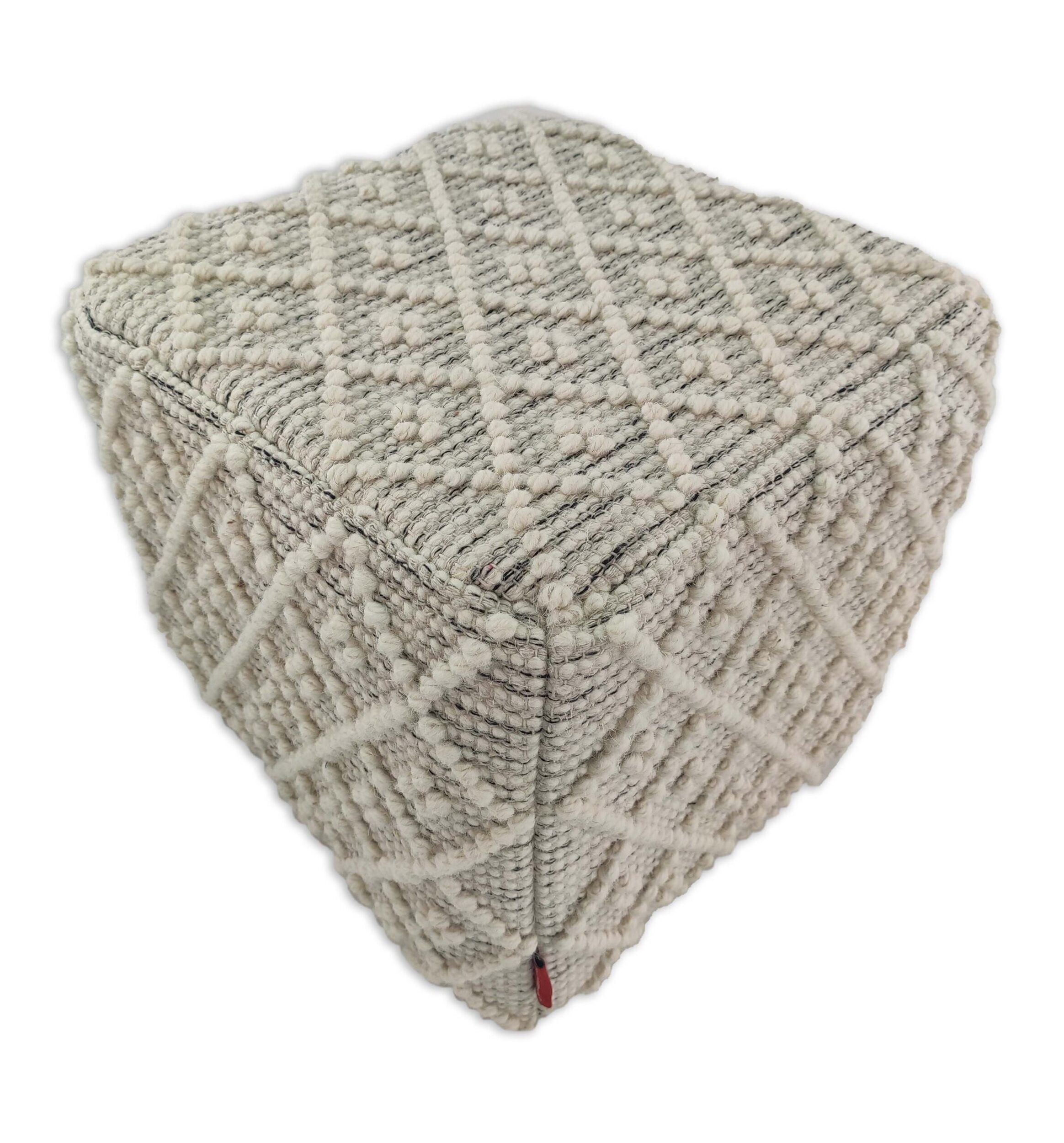 IMG_20220316_122309-scaled-1-2328x2500-1.jpg Natural Color Woven Area Pouf for Floor - PF 014 (40x40x40cm) - Image 1
