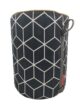 Black and White Color Modern Area Decor Pouf - PF 028 (40x40x50cm)