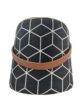 Black and White Color Modern Area Decor Pouf - PF 028 (30x35x35cm) - Image 3