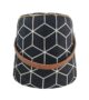 Black and White Color Modern Area Decor Pouf - PF 028 (30x35x35cm)